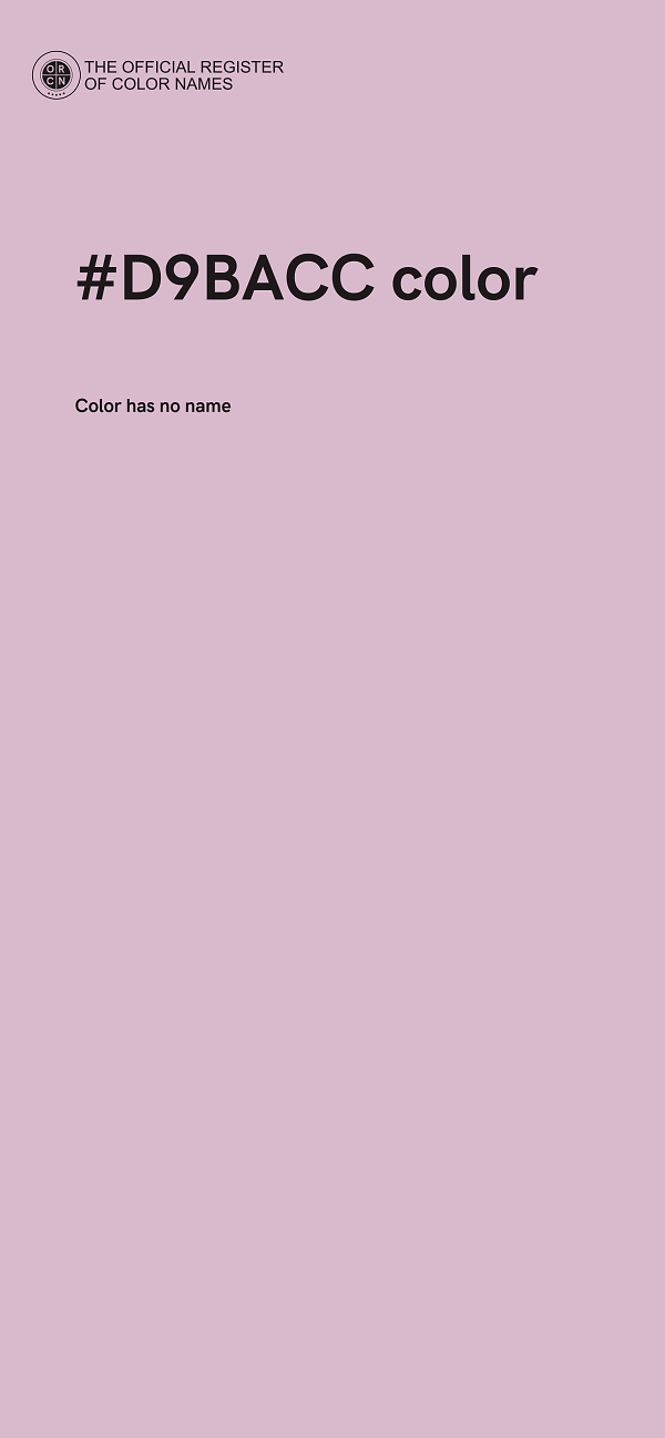 #D9BACC color image