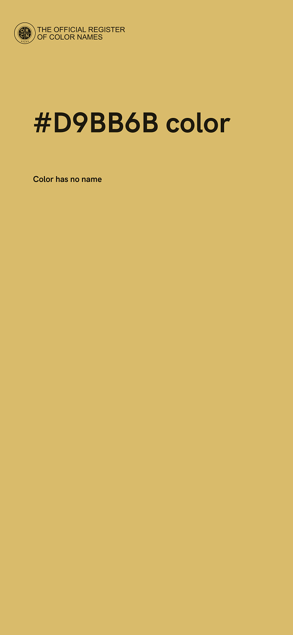 #D9BB6B color image