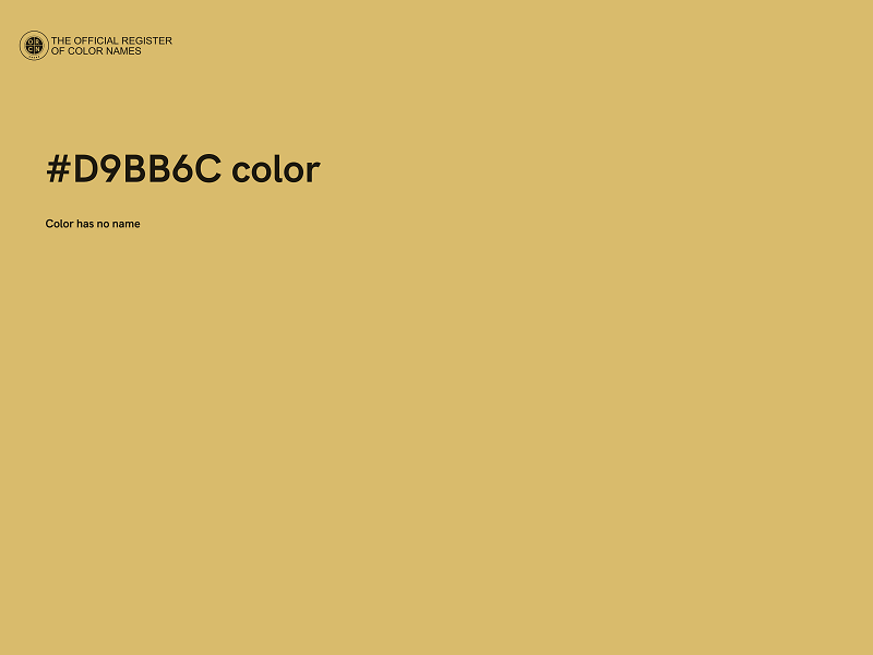 #D9BB6C color image