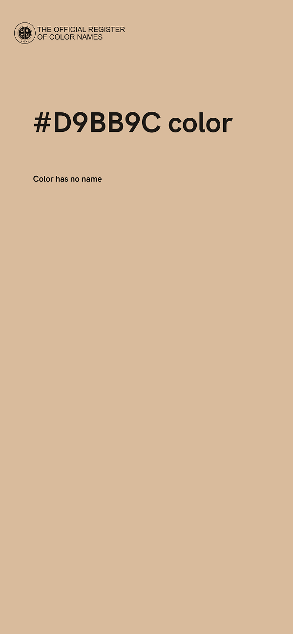 #D9BB9C color image
