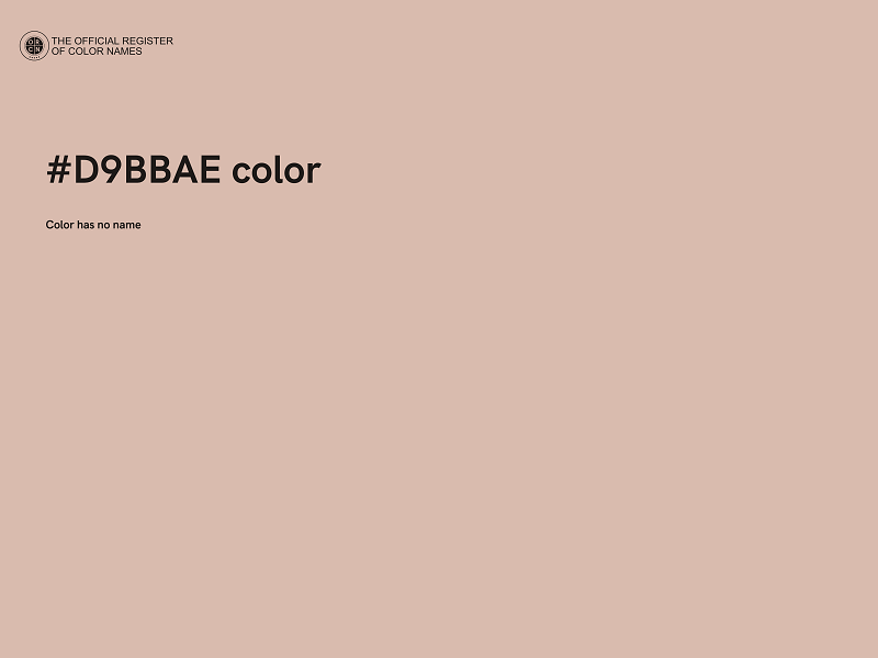 #D9BBAE color image