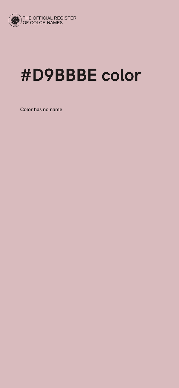 #D9BBBE color image