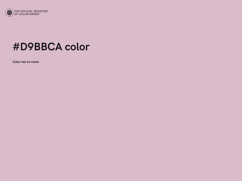 #D9BBCA color image