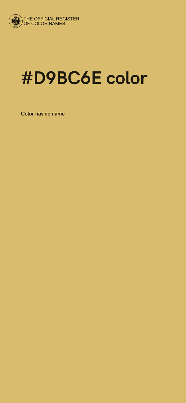 #D9BC6E color image