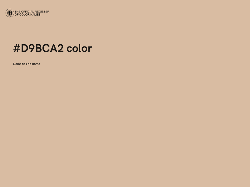 #D9BCA2 color image