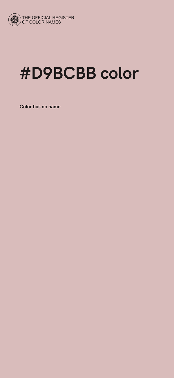 #D9BCBB color image