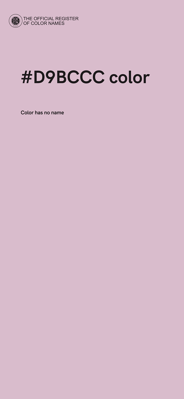 #D9BCCC color image