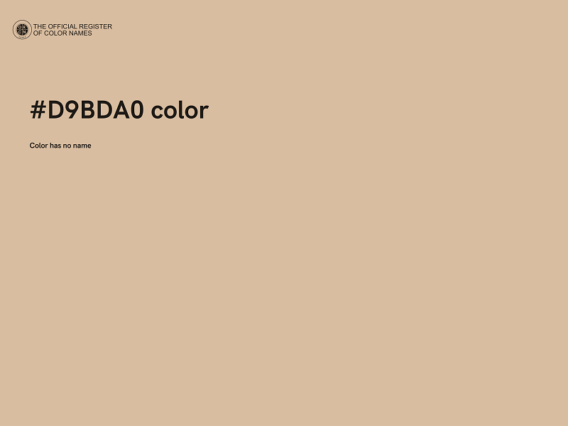 #D9BDA0 color image