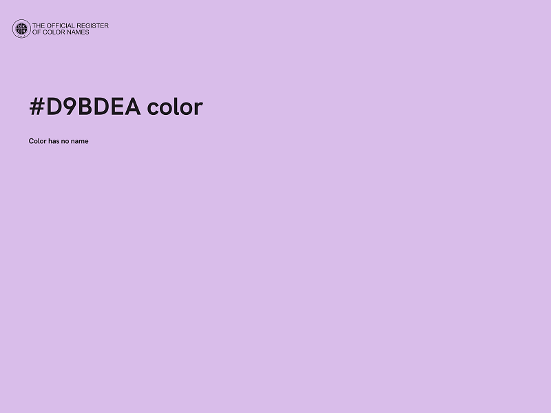 #D9BDEA color image