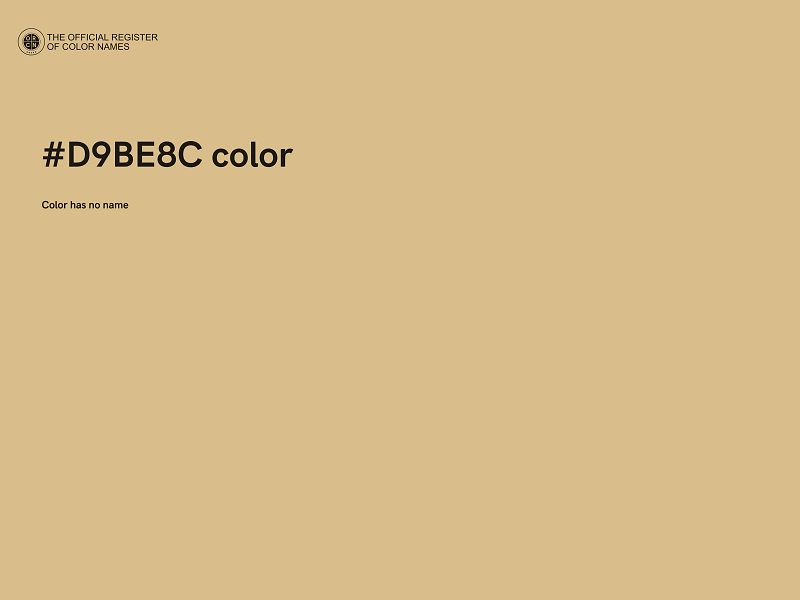 #D9BE8C color image