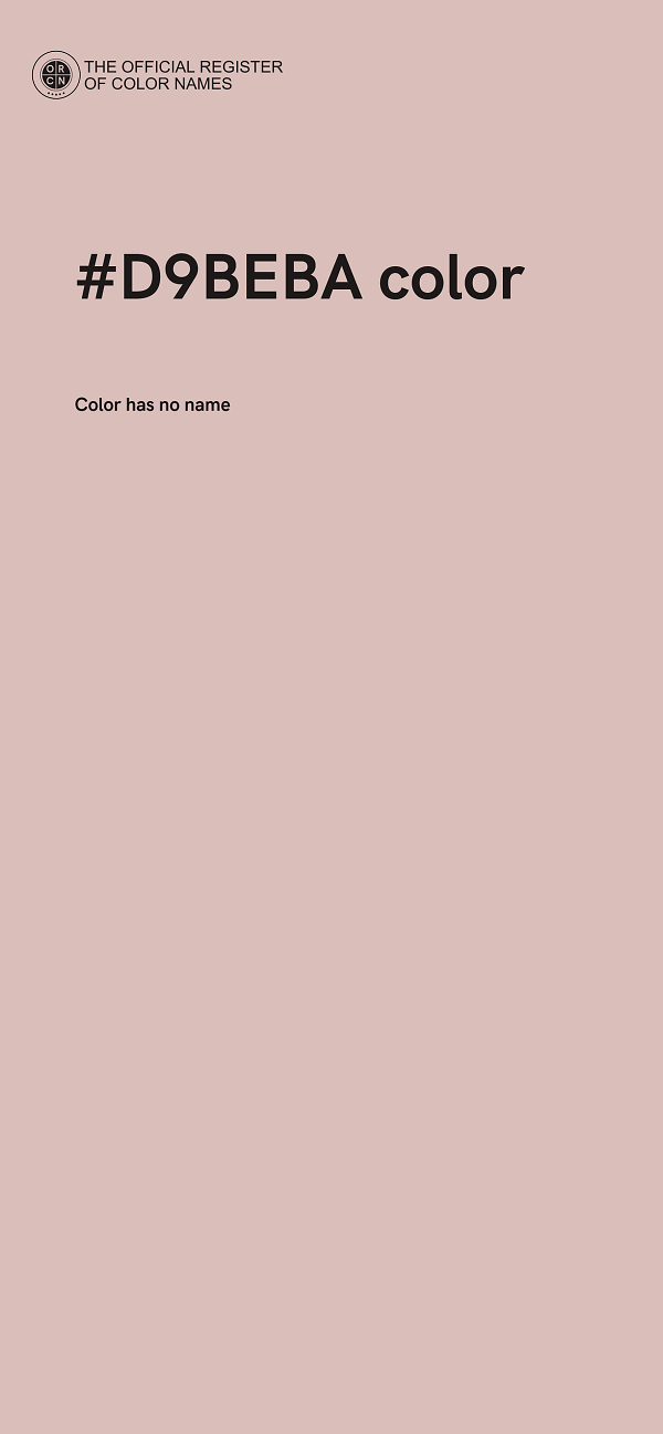 #D9BEBA color image
