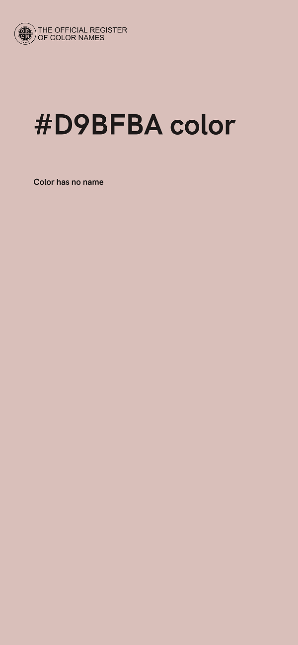 #D9BFBA color image