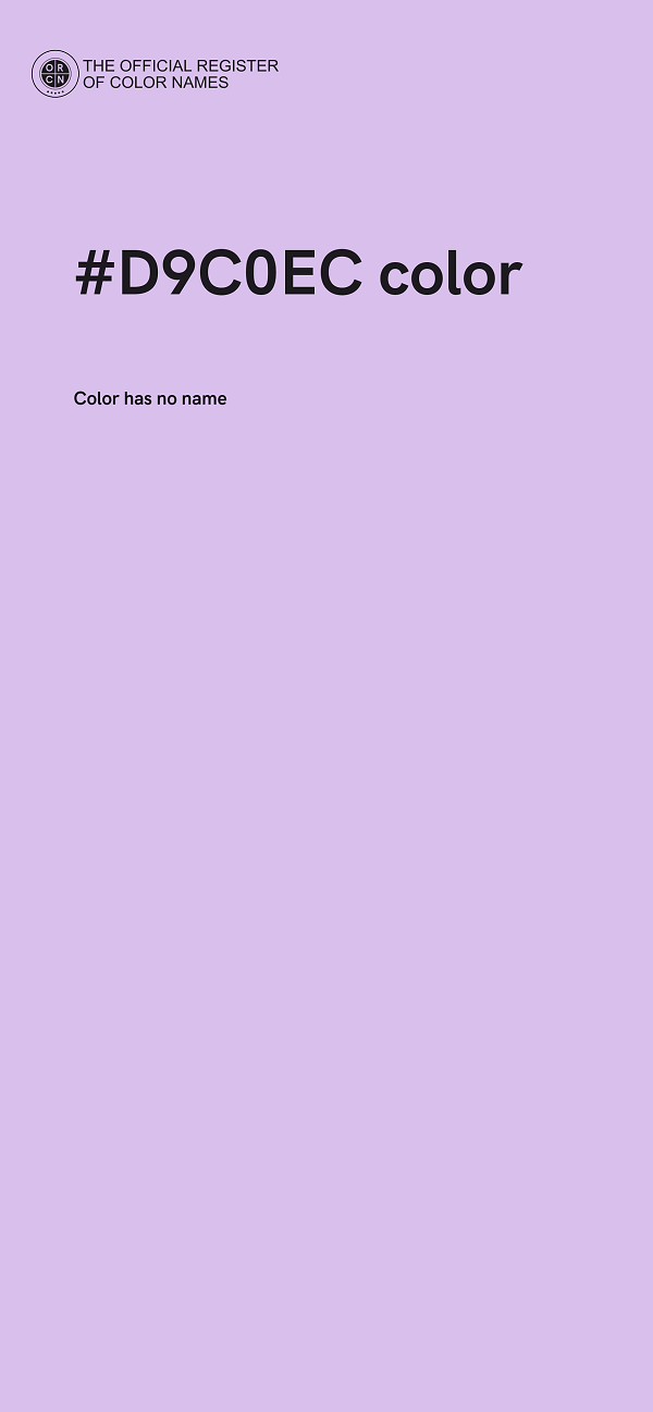 #D9C0EC color image