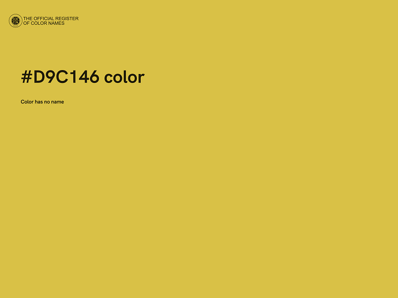 #D9C146 color image