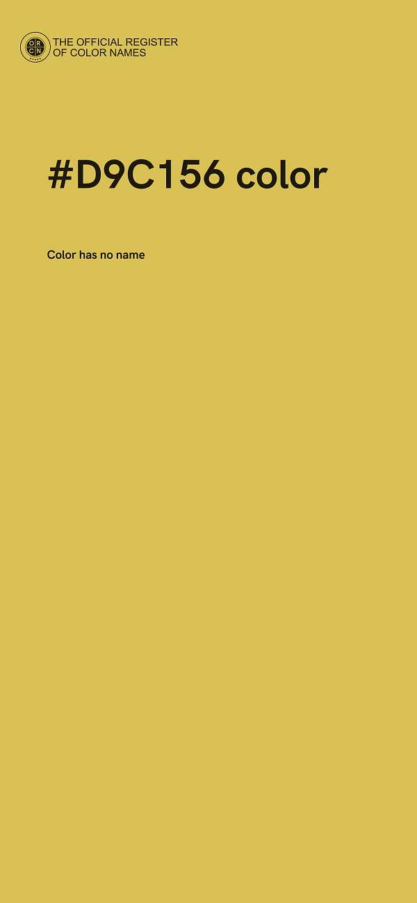 #D9C156 color image