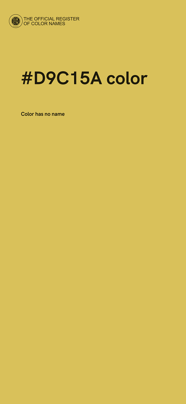 #D9C15A color image
