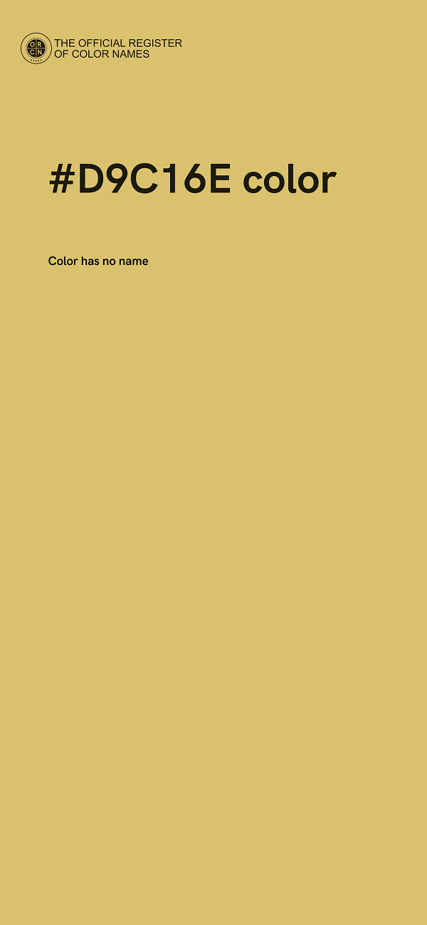 #D9C16E color image