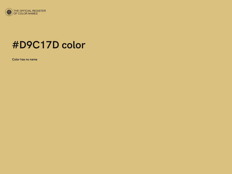 #D9C17D color image