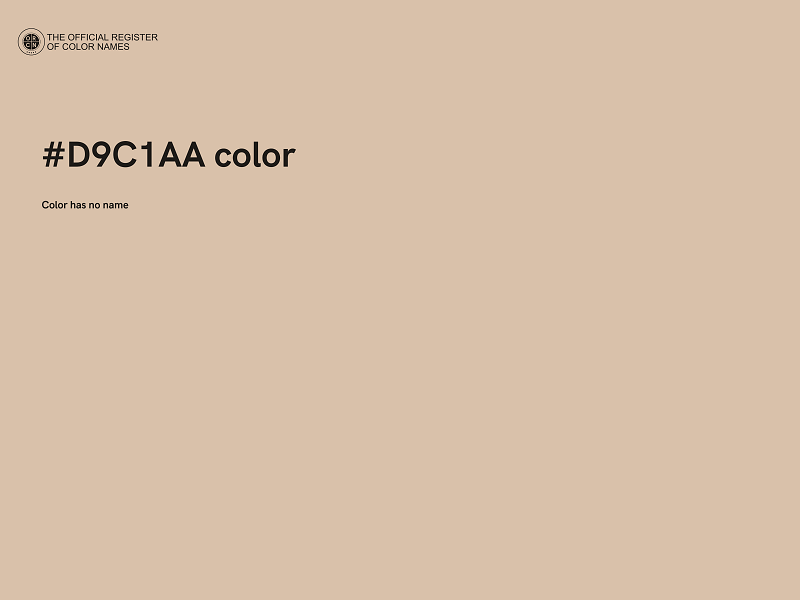 #D9C1AA color image