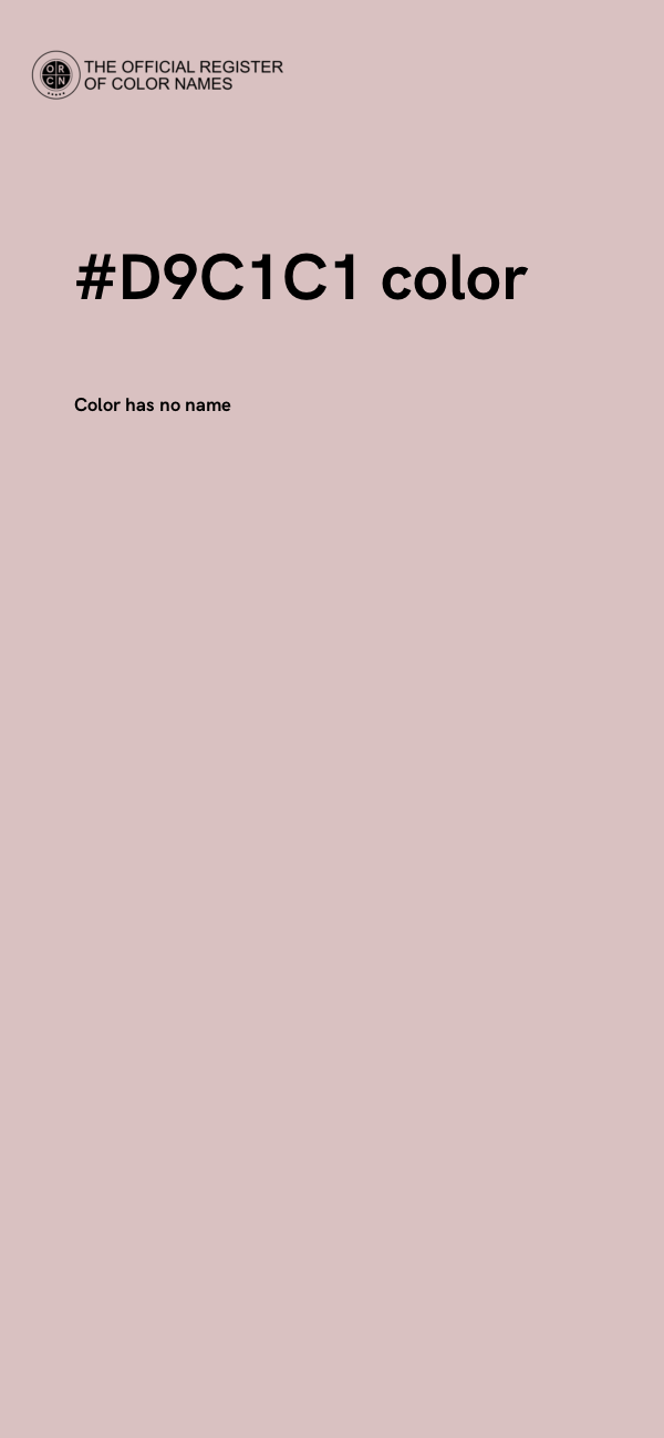#D9C1C1 color image