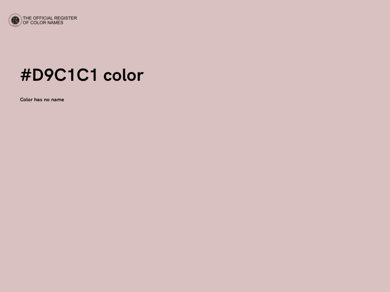 #D9C1C1 color image