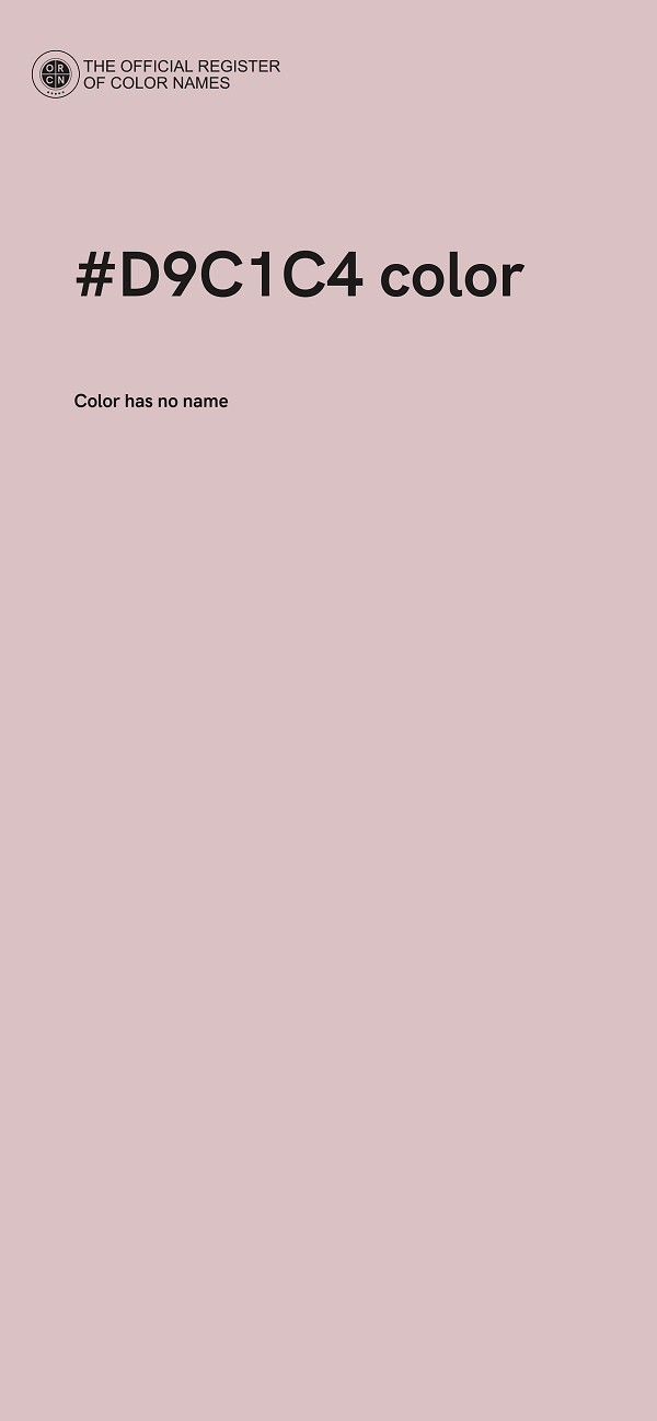 #D9C1C4 color image