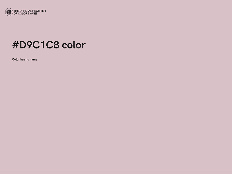 #D9C1C8 color image