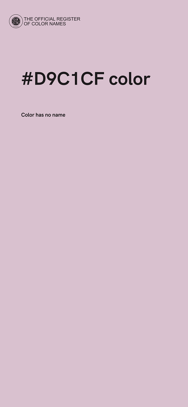 #D9C1CF color image