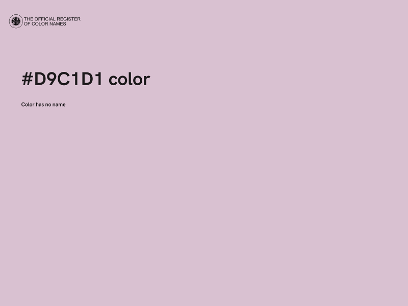 #D9C1D1 color image