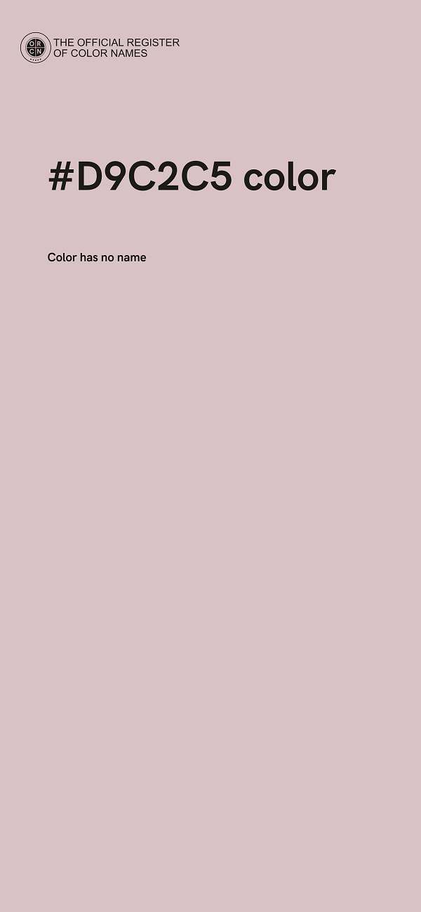 #D9C2C5 color image