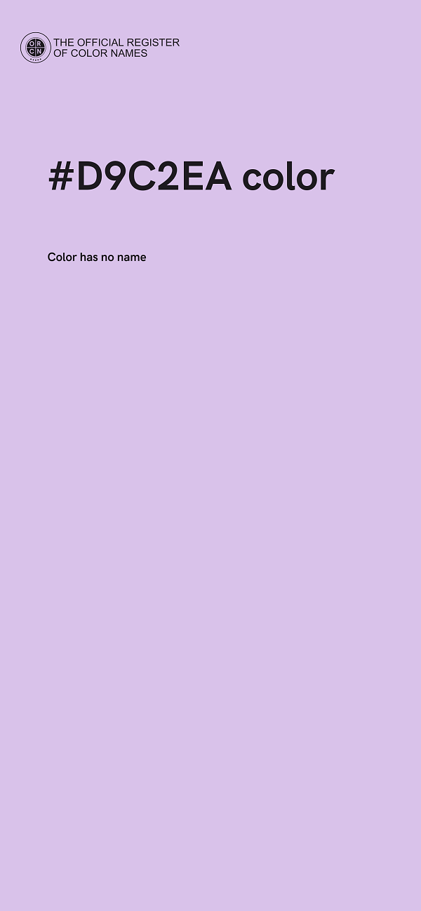 #D9C2EA color image