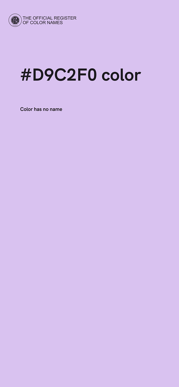#D9C2F0 color image