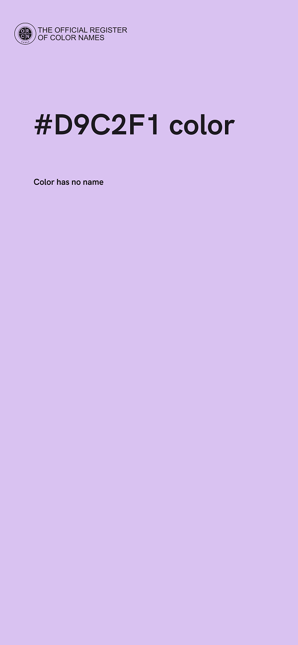 #D9C2F1 color image