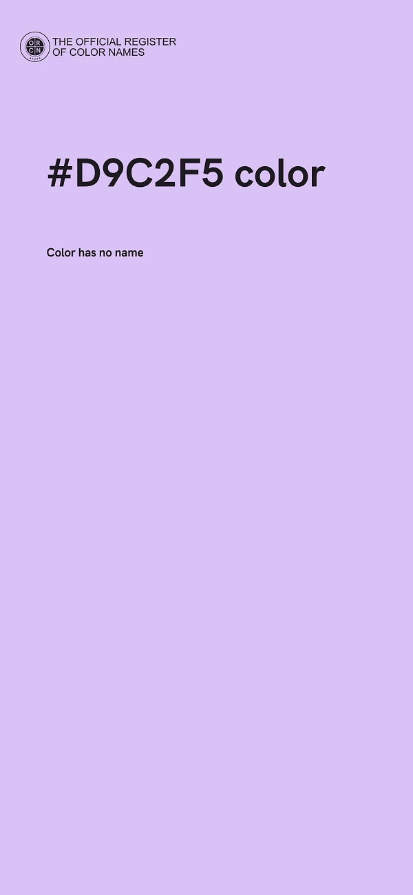 #D9C2F5 color image