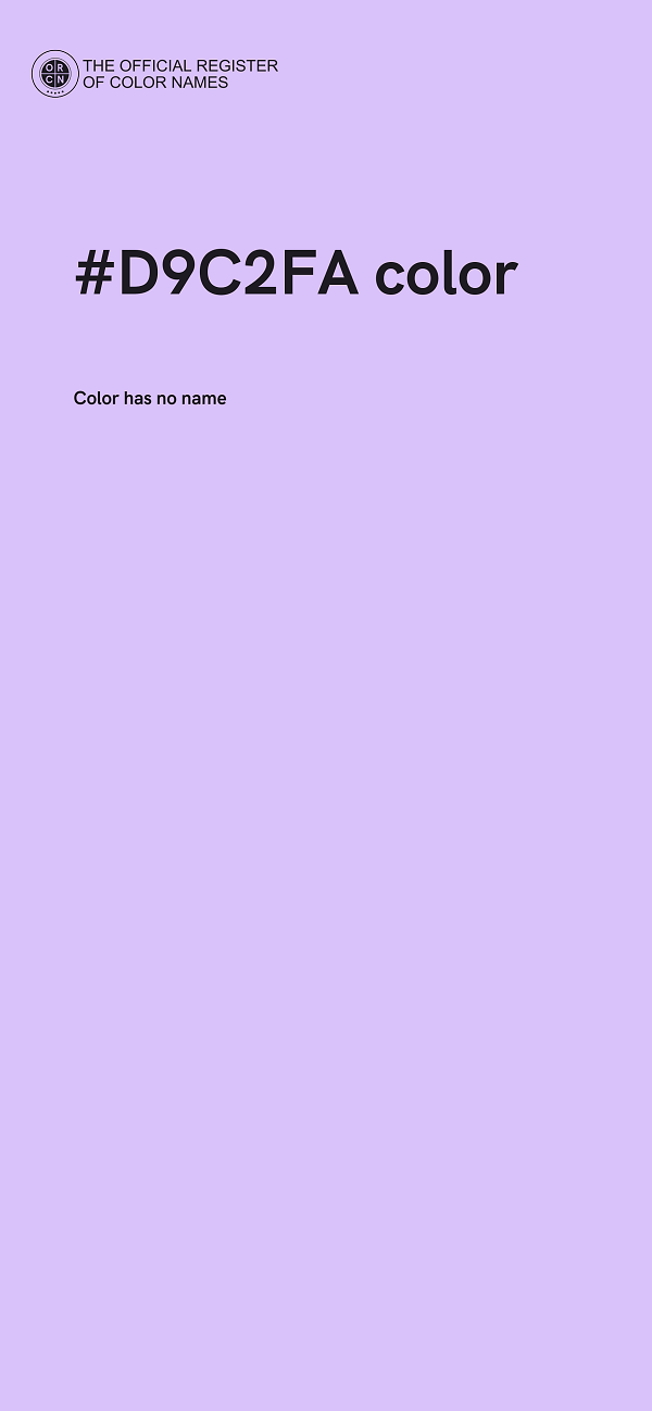 #D9C2FA color image