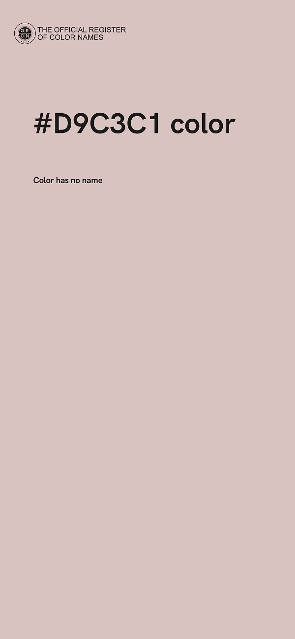 #D9C3C1 color image