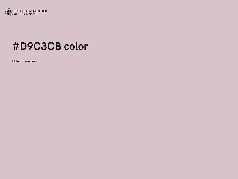 #D9C3CB color image
