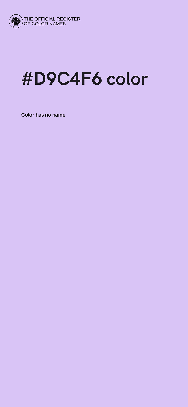 #D9C4F6 color image