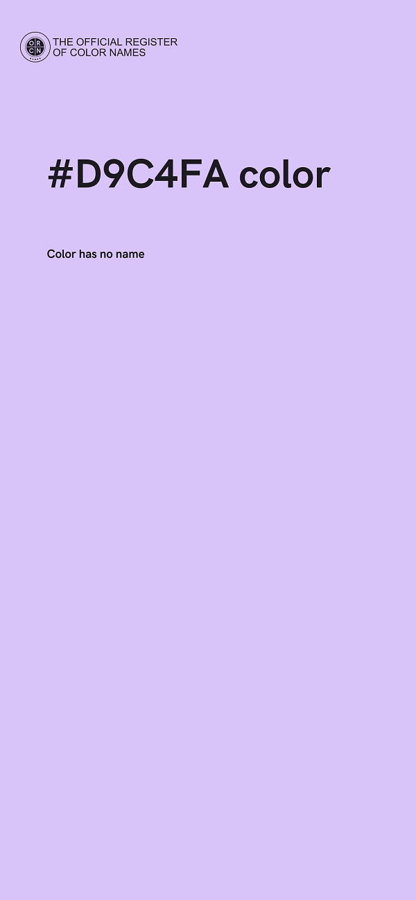 #D9C4FA color image