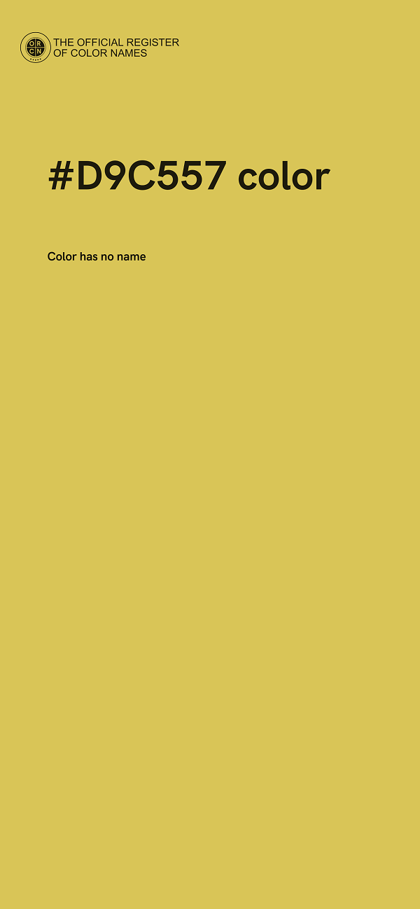 #D9C557 color image