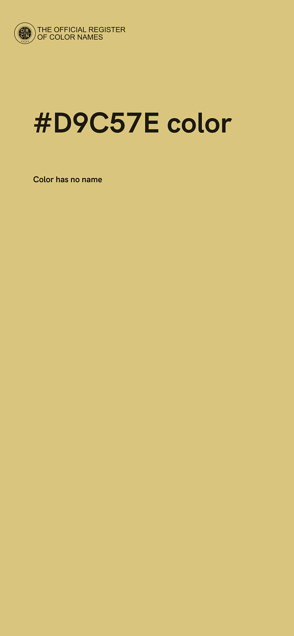 #D9C57E color image