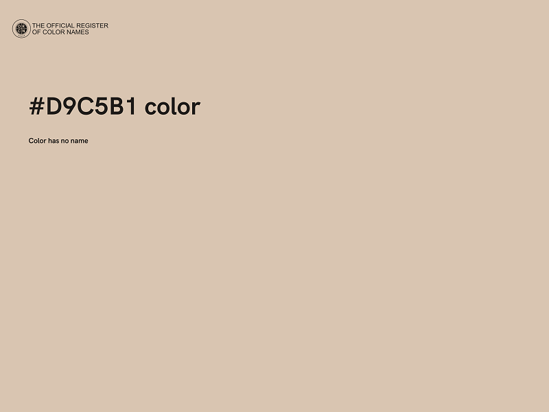 #D9C5B1 color image