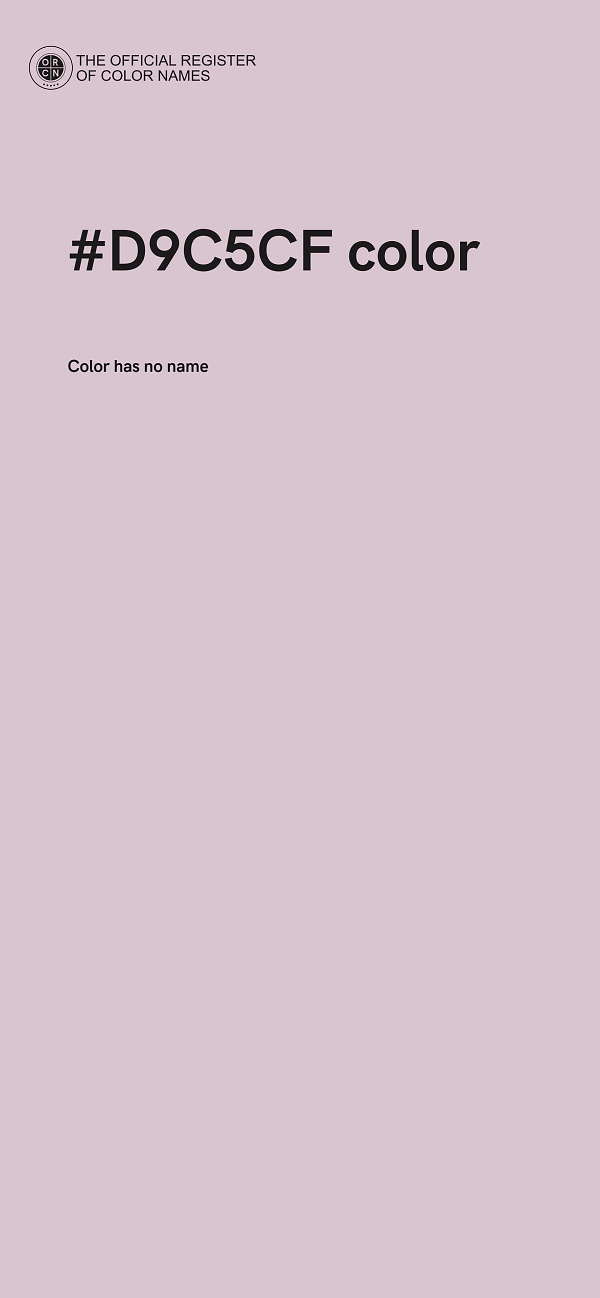 #D9C5CF color image