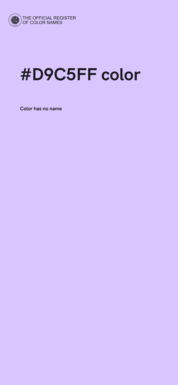#D9C5FF color image