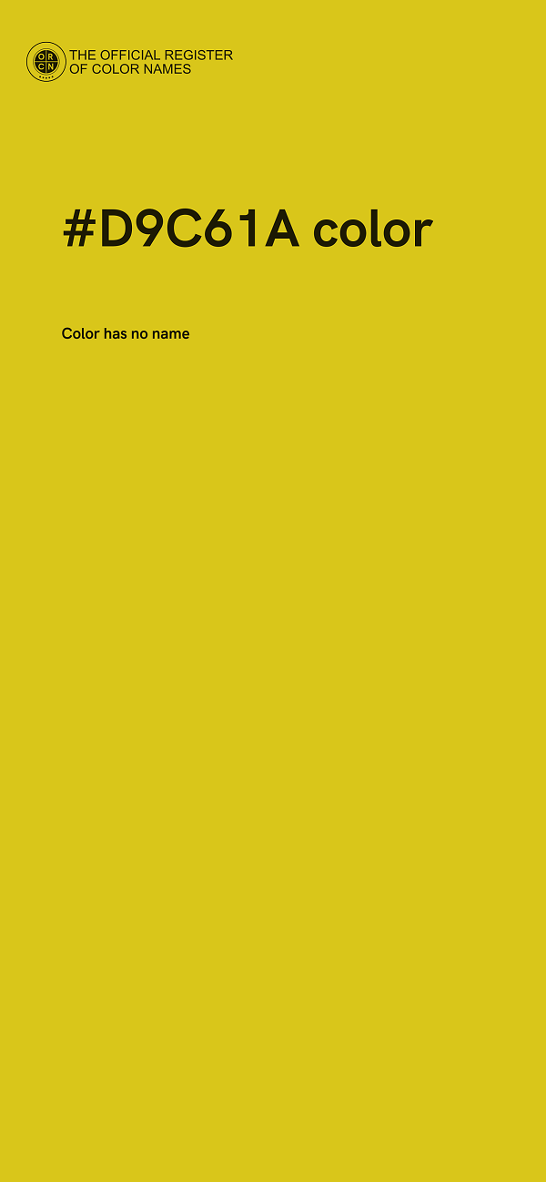 #D9C61A color image