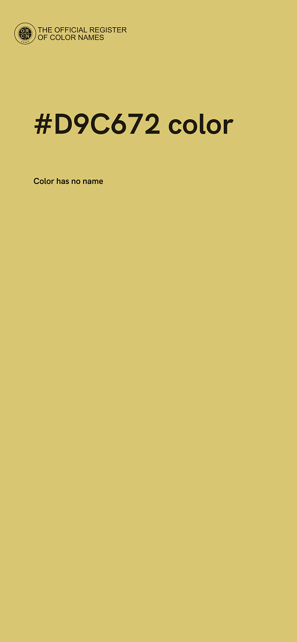 #D9C672 color image