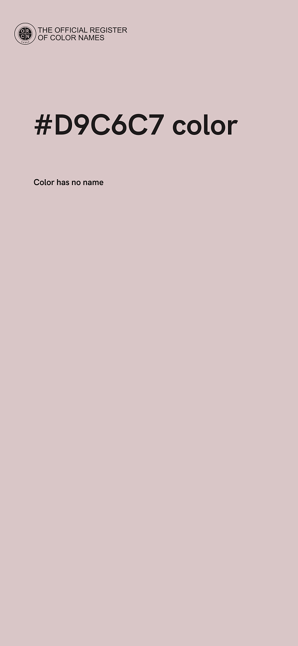 #D9C6C7 color image