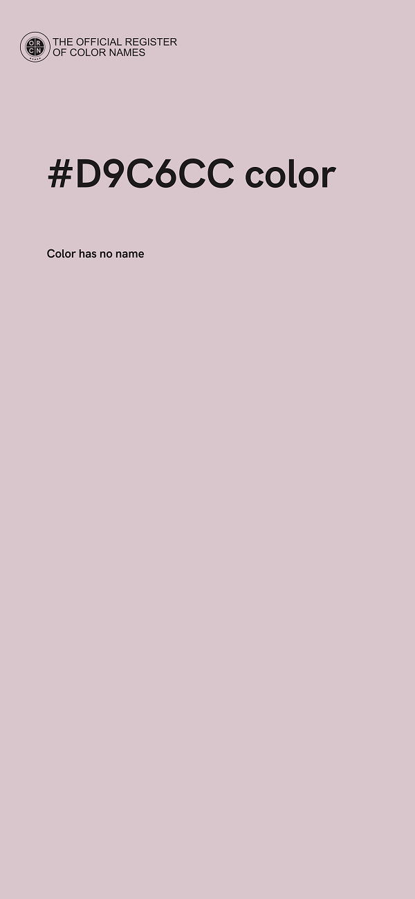 #D9C6CC color image