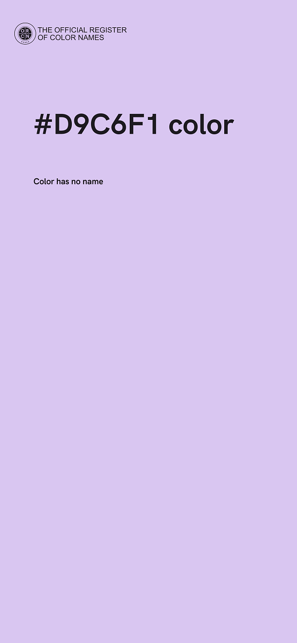#D9C6F1 color image