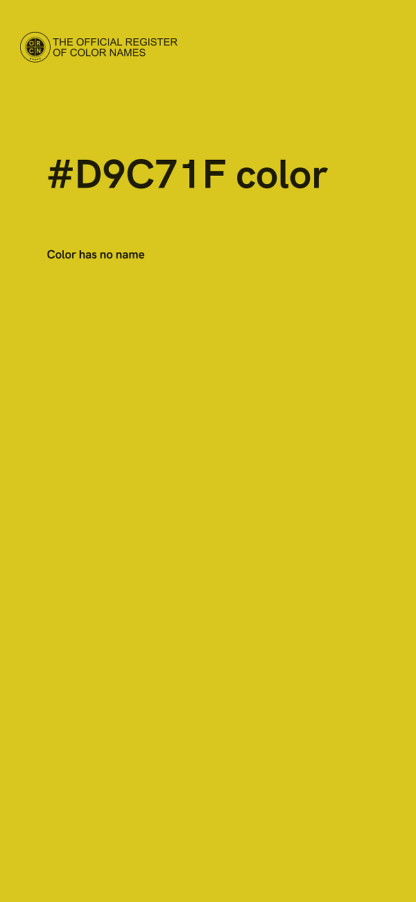#D9C71F color image